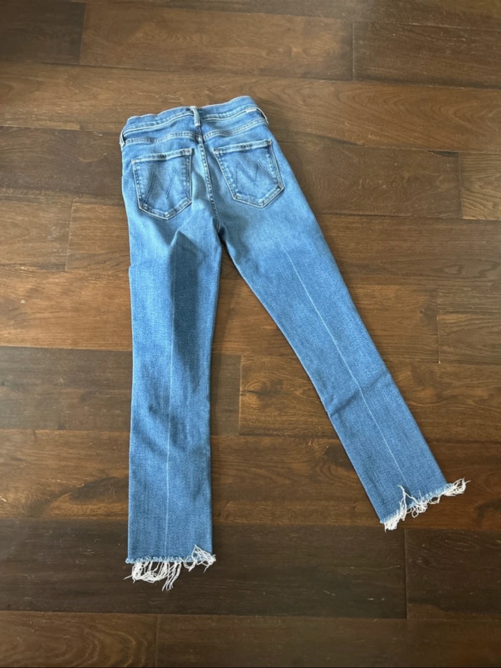 MOTHER DENIM THE RASCAL ANKLE FRAY OPPOSITES ATTRACT sz 24